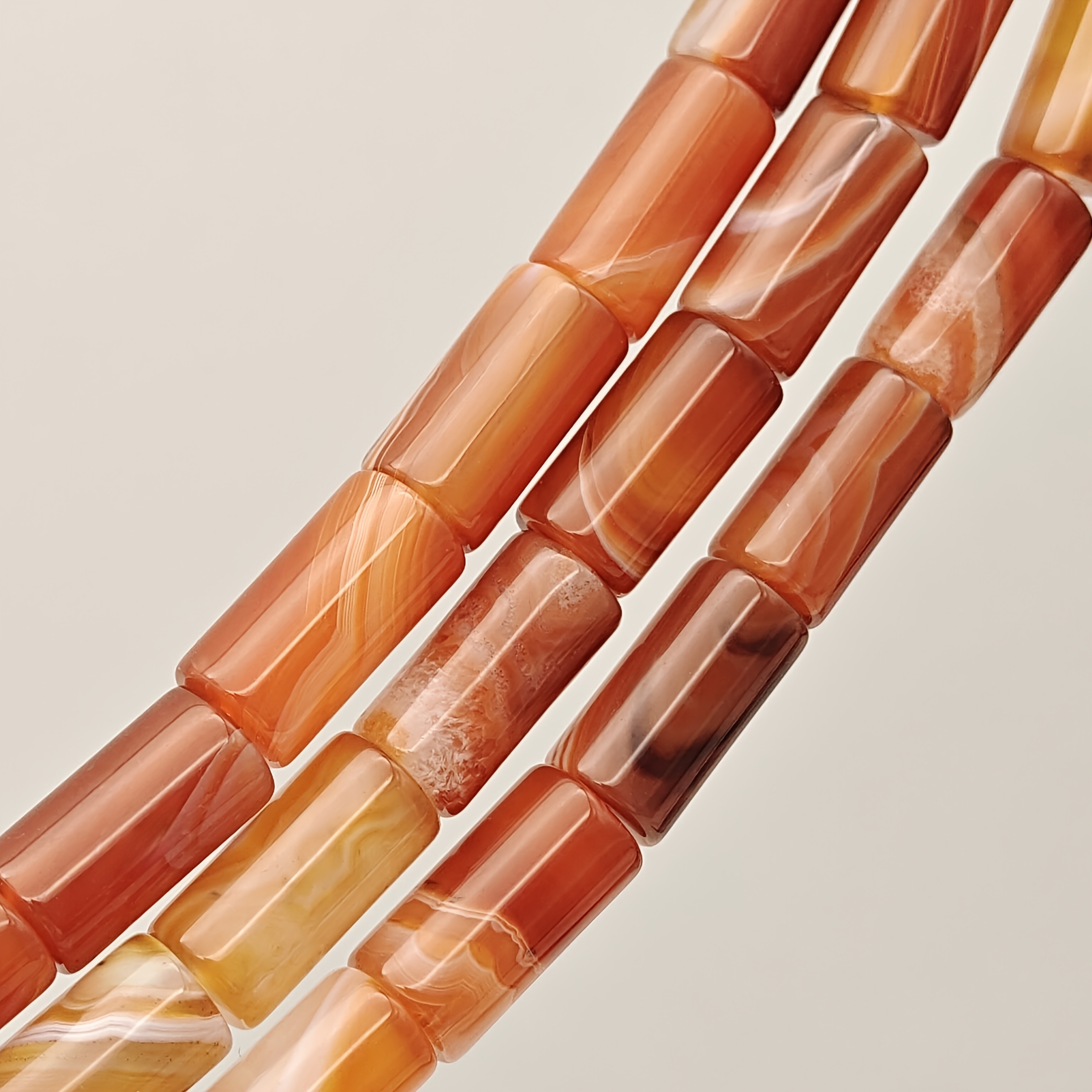 Coffee-Colored Agate Beads for Jewelry Creation